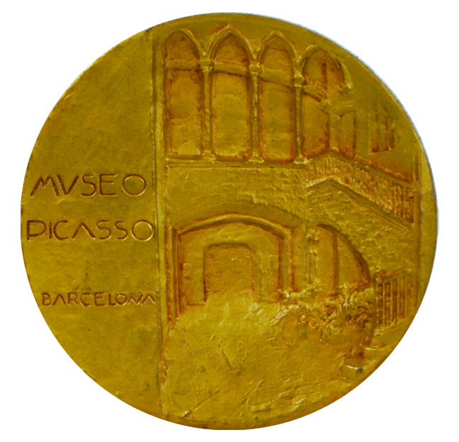 スペインで作られたピカソ記念メダル（作者不明・五月）
