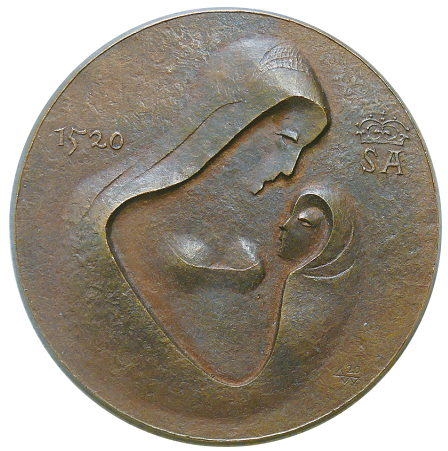 Petras Baronasのメダル（表）
