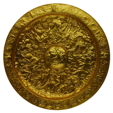 タイトル不明(十月) 作者不詳の真鍮製の作品。